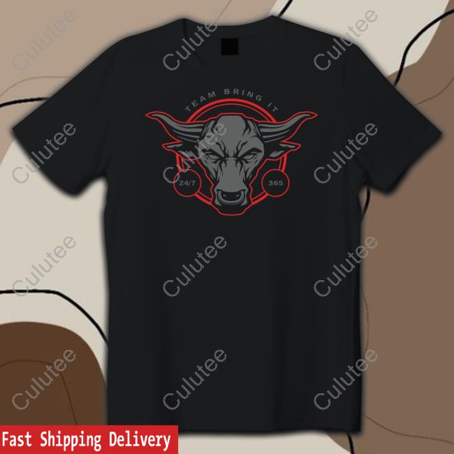 The Rock Team Bring It Bull Tee Shirt