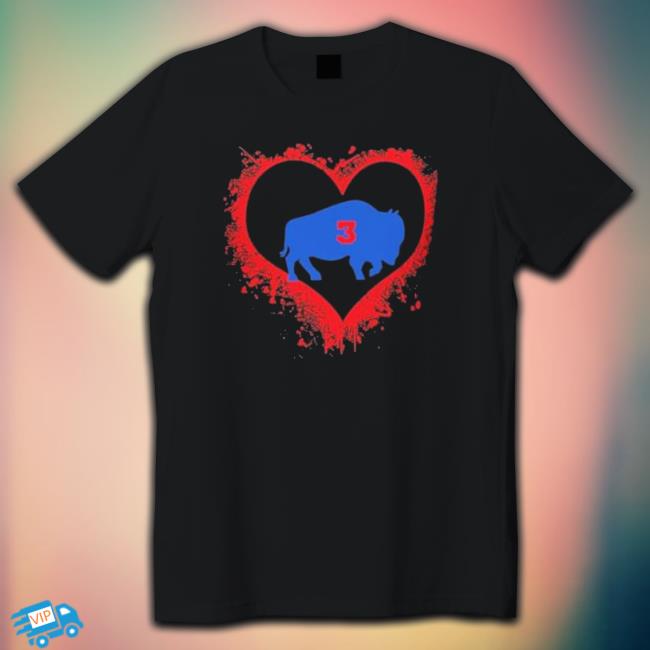 Damar Hamlin Heart 3 T-shirt