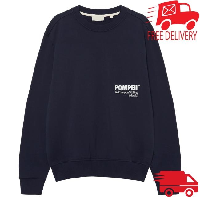 Pompeii Navy Crewneck | Buy Official Pompeii Apparel