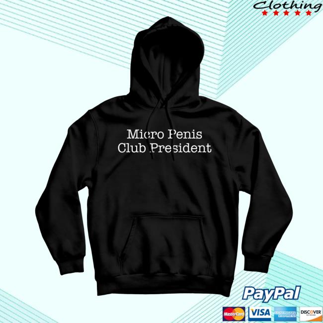 Official Danny Duncan Merch Micro Penis Club President Black Hoodie Dannyduncan69