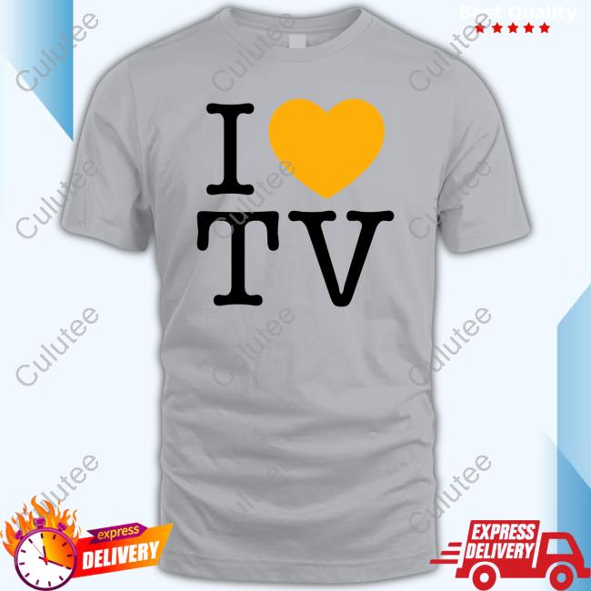 Official Hivemind I Love Tv Grey T Shirt