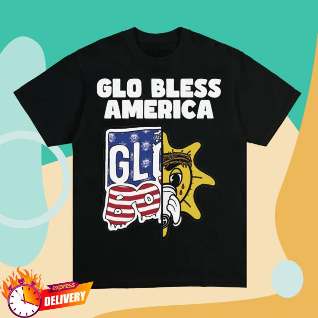 Glo Gang Store Shop Merch Glo Bless America Tee (Black) GloGangWorldWide
