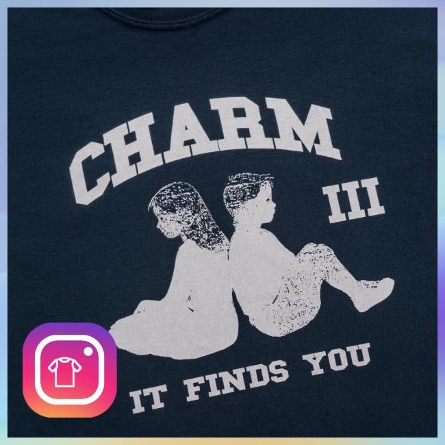 Official Clairo Charm Finds You Tshirt (Navy)