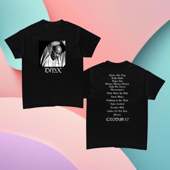 Official DMX Exodus Black Photo Tees Earl Simmons
