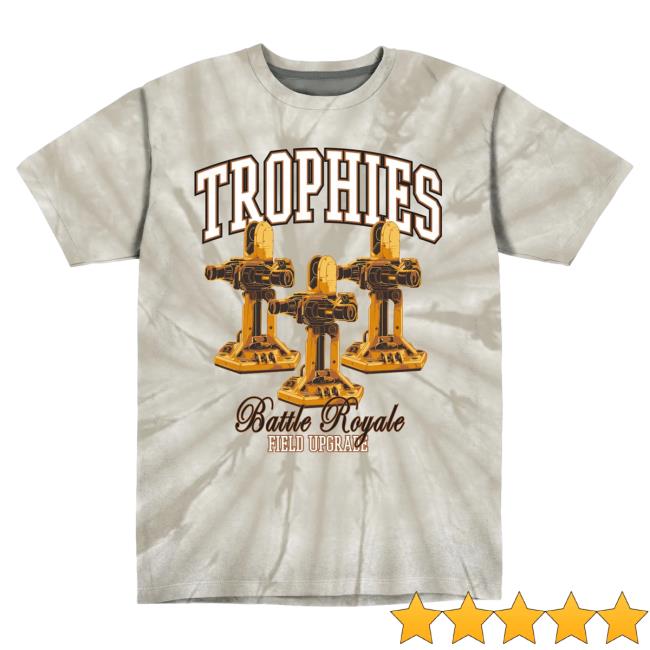 Call Of Duty Grey Tie-Dye Trophies Battle Royale Field Upgrade Tees