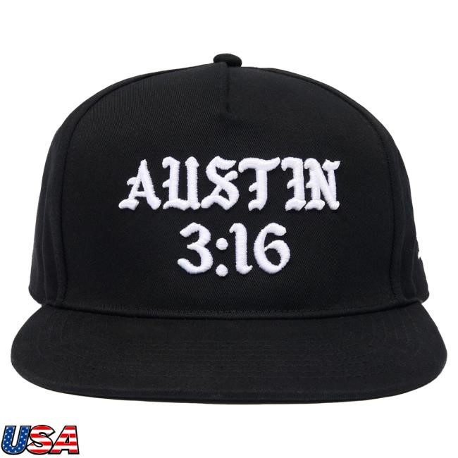 Official Born X Raised Merch Store Shop Born X Raised + Austin 3:16 Snapback Cap: Black BornxRaised