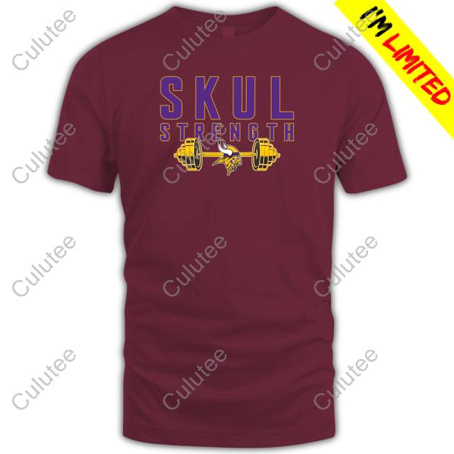 Official Dalton Risner Minnesota Vikings Skul Strength Shirt