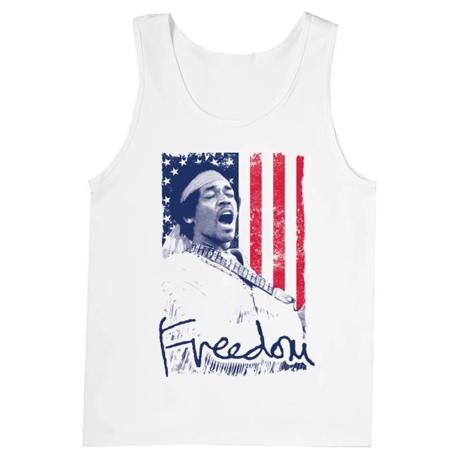 Jimi Hendrix Freedom Tank White Tees