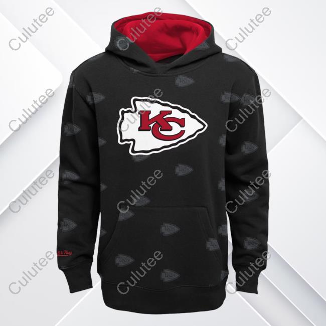 Official Dick's Sporting Goods Clothing Shop Store Mitchell & Ness Kansas City Chiefs All Over Print Black Pullover Hoodie 3D AOP Dickssportinggoods Merch
