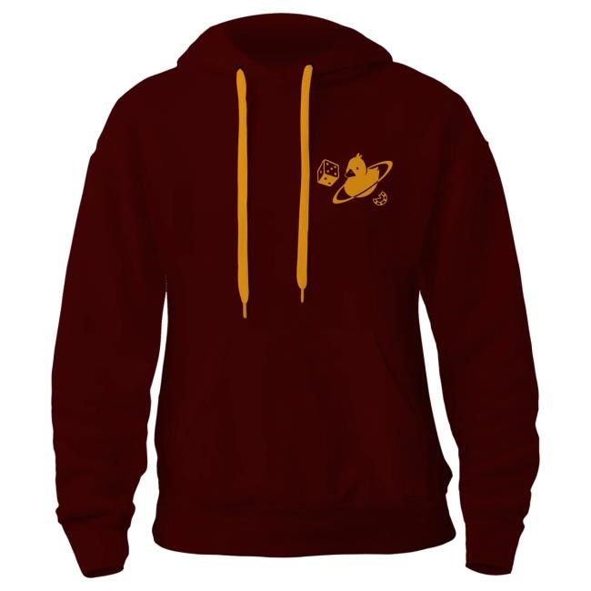 Official Quackity Store LNVI Las Nevadas Original Cardinal Popover Hoodie