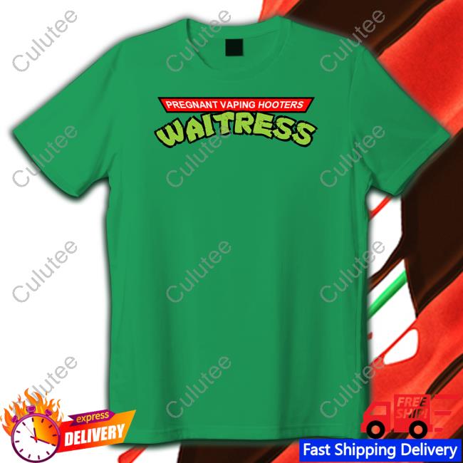 Bug Mane Pregnant Vaping Hooters Waitress Tee Shirt