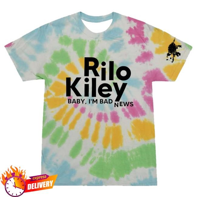 Official Rilo Kiley Merch Store Rilo Kiley Bad News Tie Dye T-Shirt - Yosemite Hot Shirt
