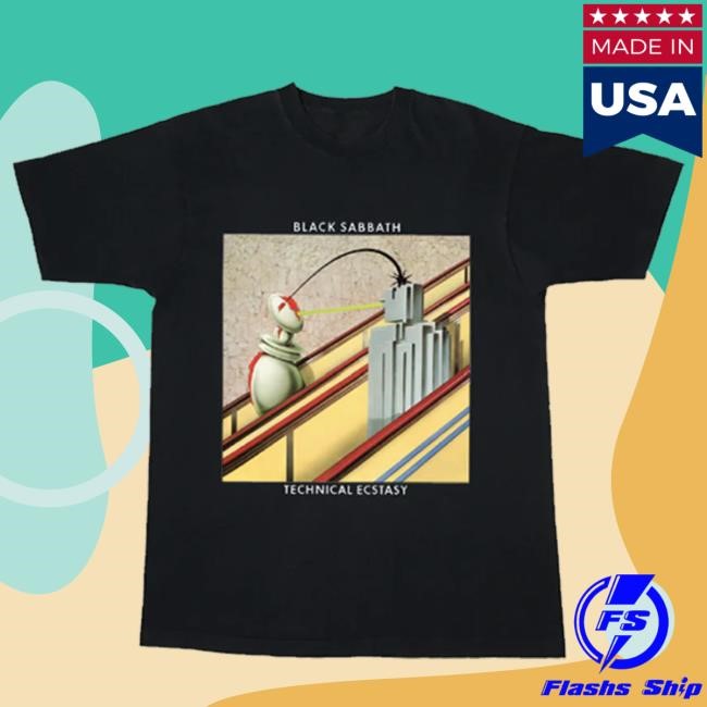Black Sadbath Technical Ecstasy Black Shirt 2024
