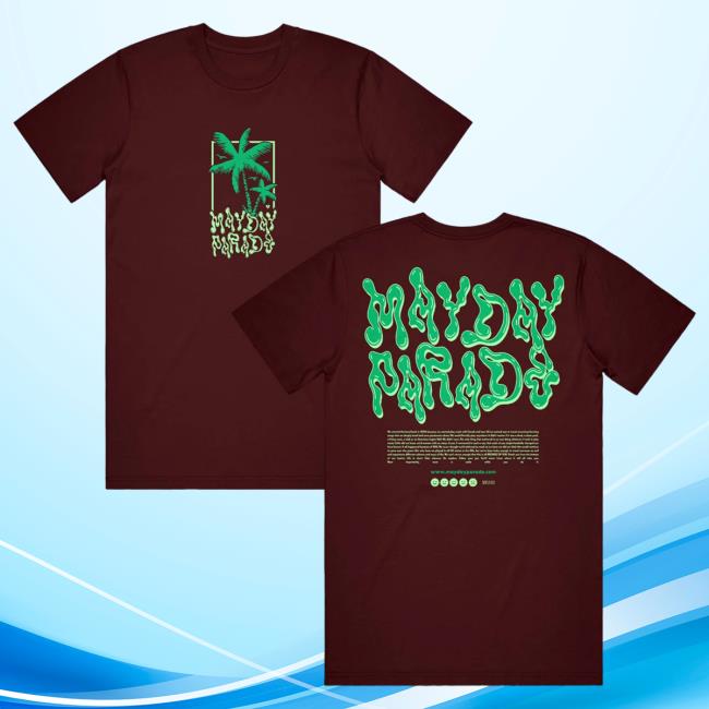 Official Merch Now Mayday Parade Miracle Maroon T Shirt MerchNow
