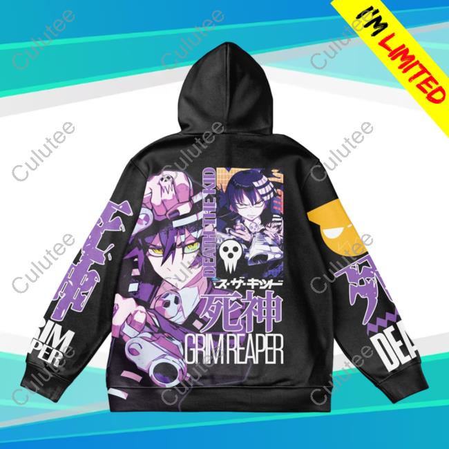 Official Anime Ape Clothing Death The Kid Soul Eater Streetwear Pullover Sweatshirt Animeape