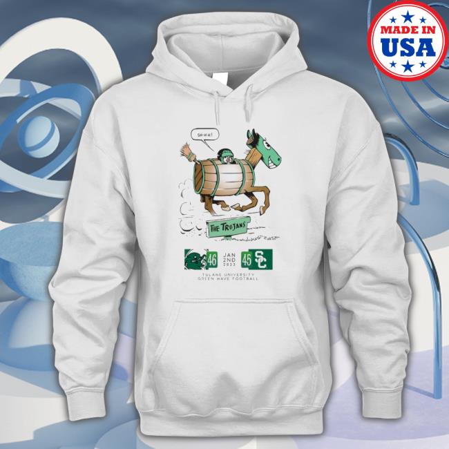 Tulane Cotton Bowl Score Greenie 46 45 Final Crewneck Sweatshirt