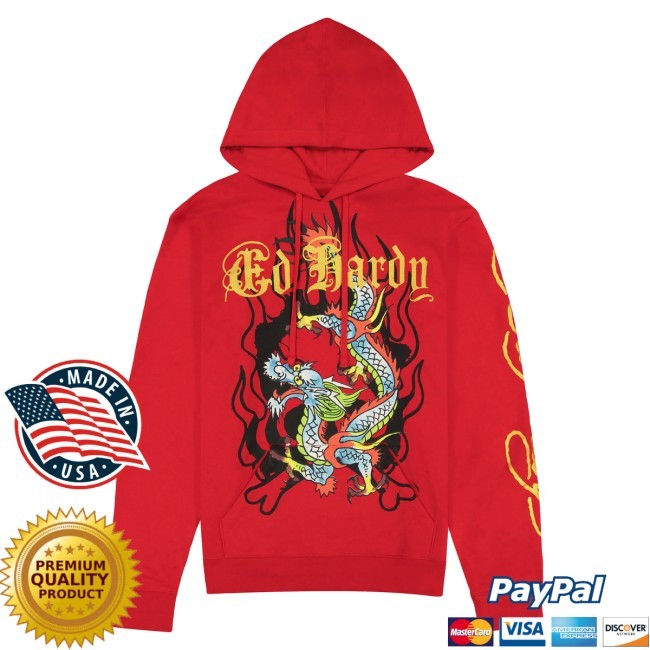 Dragon Long Sleeve Hoodie Ed Hardy Merch Shop