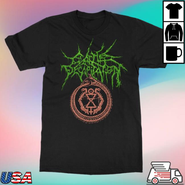 Official Indie Merch Store Shop Cattle Decapitation "Flesh Ouroboros VIP" Shirt 2024 IndieMerchStore Carcosabc