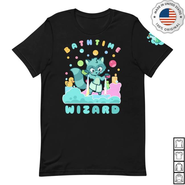 Official Pretend Again Bathtime Wizard Tee Black (OwO / Oh Woah! Shirt) Pretendagain