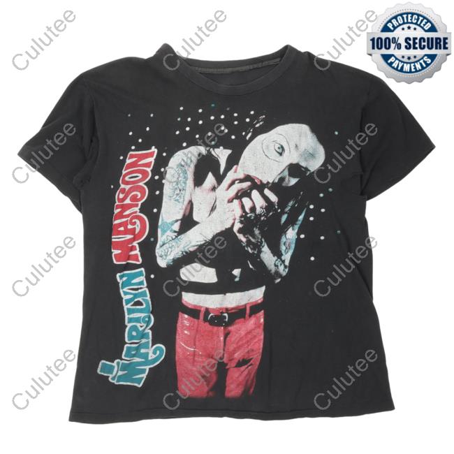 Official Justin Reed Vintage Marilyn Manson Antichrist Superstar Hot Shirt Black Justinreed