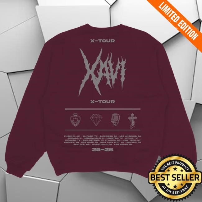 Official Xavi X-Tour Merch X-Tour Crewneck Sweatshirt