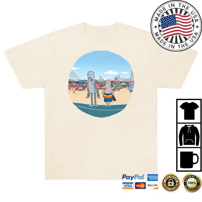 Official Longlegs Merch Robot Dreams Of The Beach Shirt 2024 Neon Rated