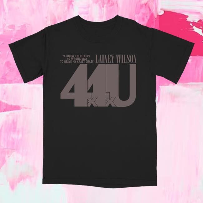 Lainey Wilson Black 4x4xU T Shirt