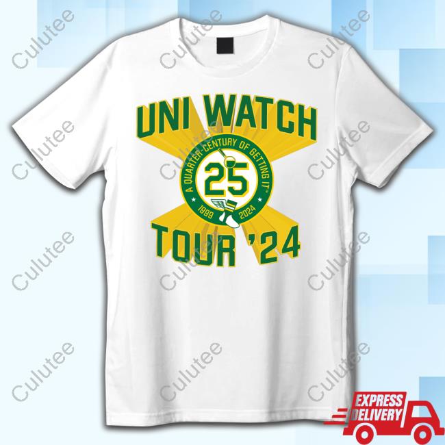 Uni Watch 25th-Anniversary Tour New Shirt