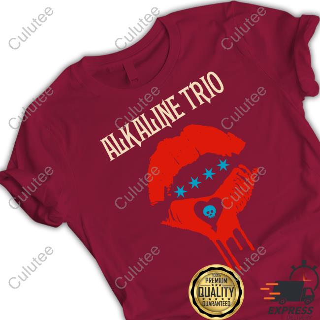 Official Alkaline Trio Merch Lips Shirts Alkalinetrio