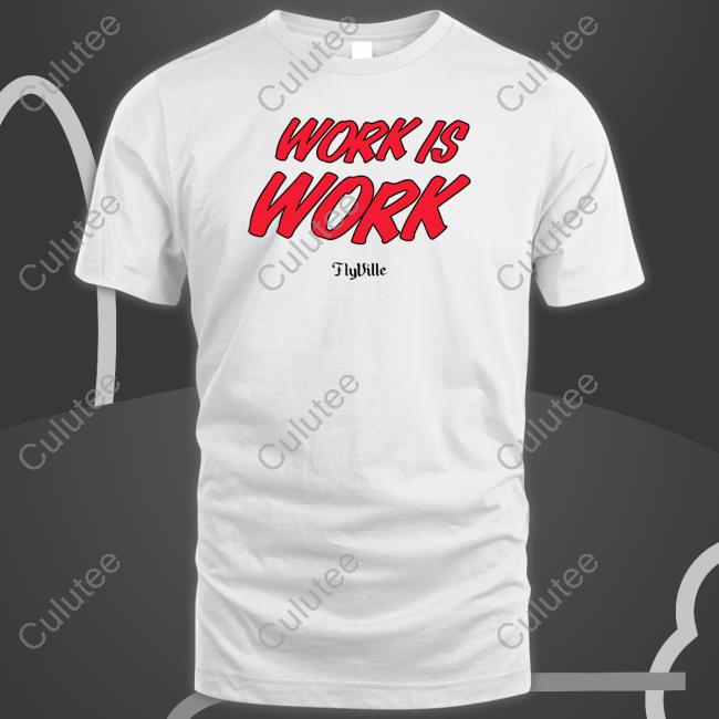 Work Is Work Tee White