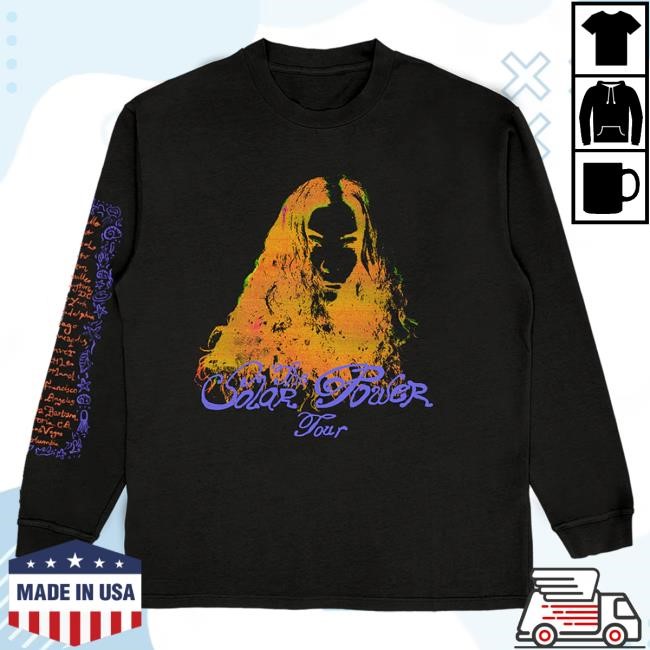 Official Lorde Clothing Lorde Xerox Black Long Sleeve Shirt 2024 US Tour