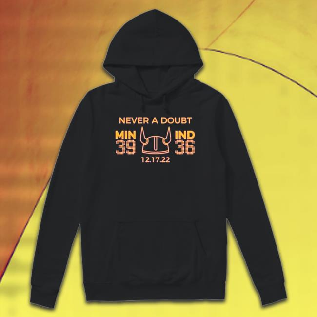 Minnesota Vikings never a Doubt Win 39 Ind 36 Shirt