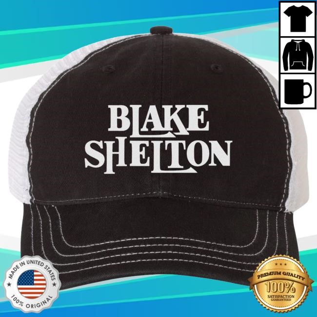 Official Blake Shelton Clothing Shop Store Blake Shelton Black Trucker Cap