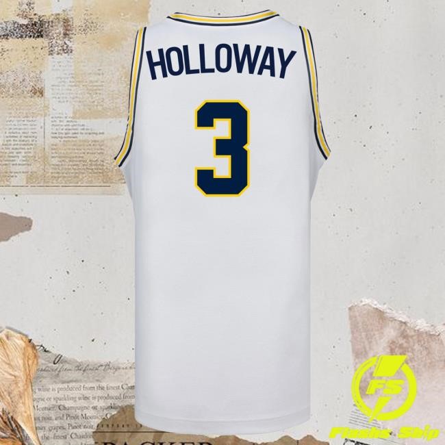 Michigan Wolverines #3 Mila Holloway Student Athlete White Women's Basketball Jersey Top Shirt | The M Den Official Merch Store Shop