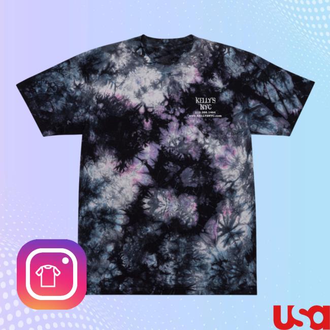 Official Kellys Nyc Oversized Tie Dye Shirt New