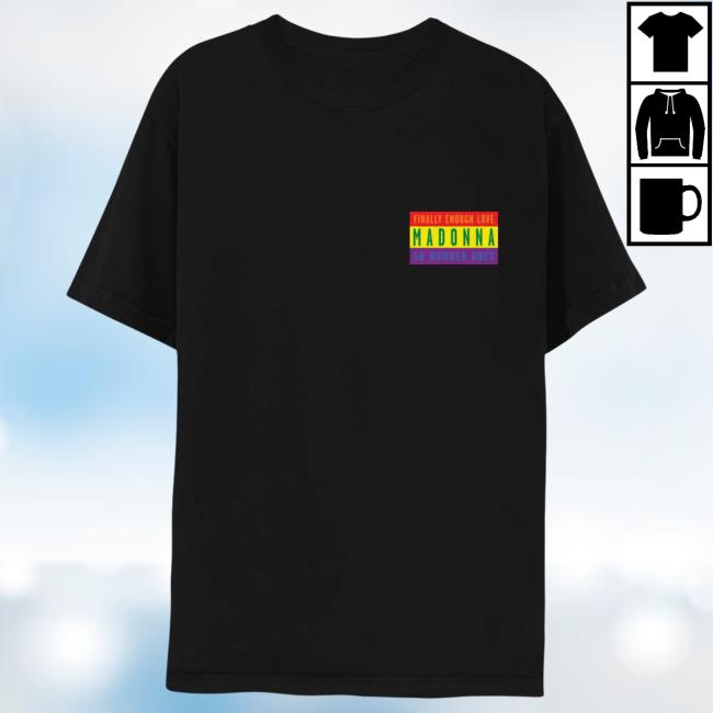 Official Madonna Merch Store Finally Enough Love 50 Number Ones Flag T Shirt Madonna Louise Ciccone Clothing Shop