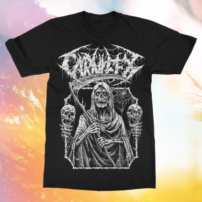Official Indie Merch Store Carnifex Grim Reaper Tour Tee IndieMerchStore