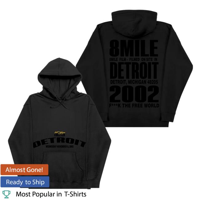 Eminem Merch 8 Mile Detroit Hoodie