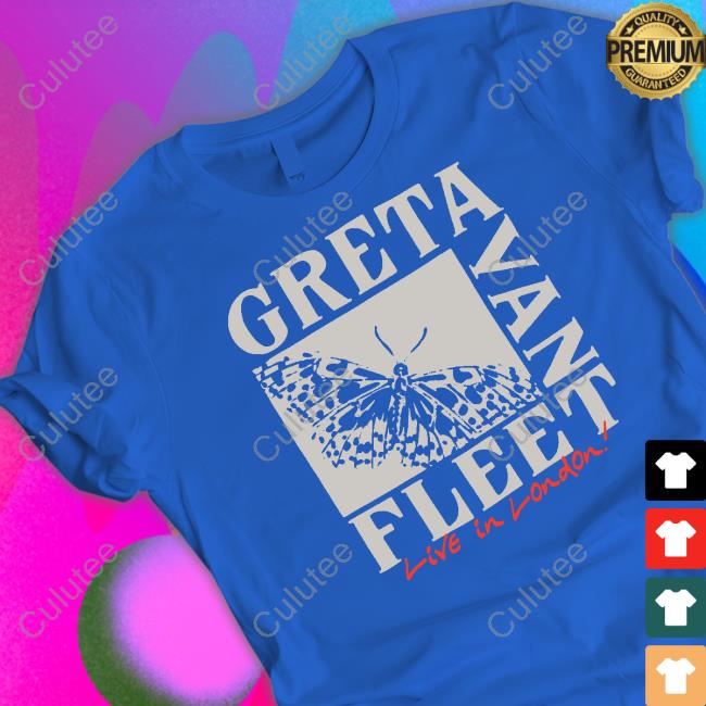 Official Greta Van Fleet Butterfly Live In London T Shirt