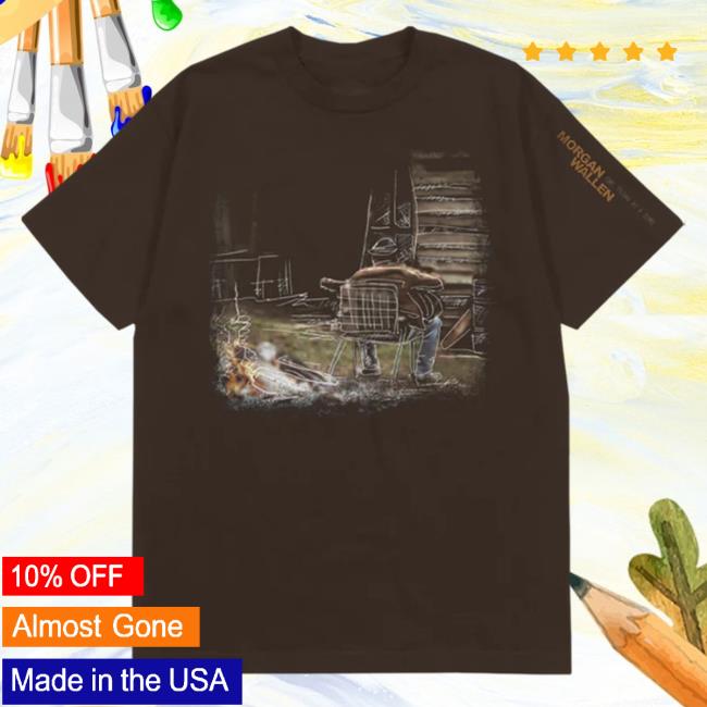 Official Morgan Wallen Apparel Clothing Store Shop One Thing At A Time Brown Photo Hot Shirt Morganwallen Merch
