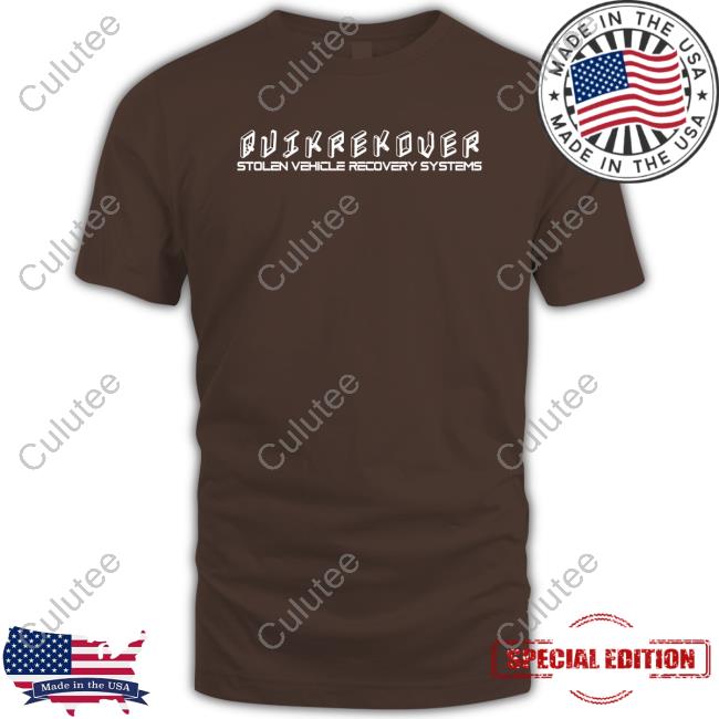 Quikrekover Stolen Vehicle Recovery Systems Shirt
