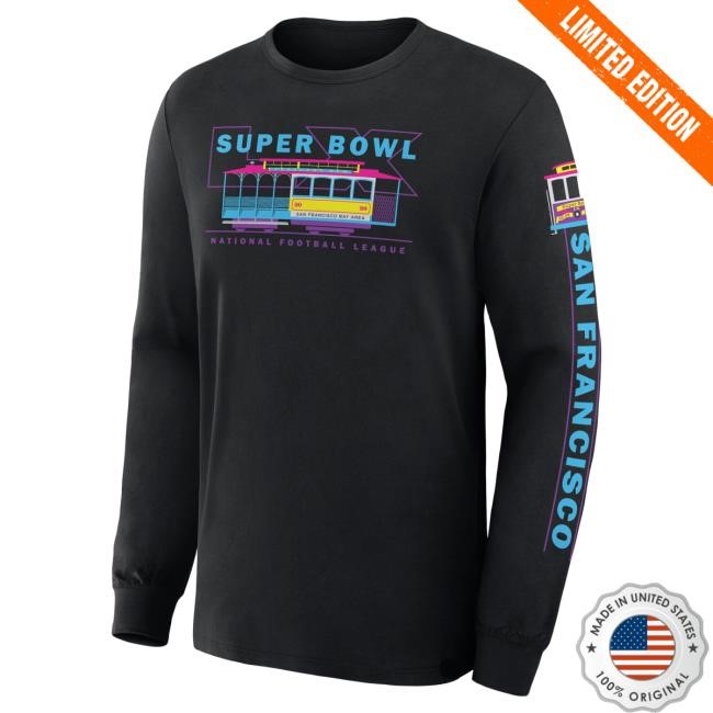 NFL Football NFL Women Super Bowl LX Trolley Car Long Sleeve Game Women Super Bowl LX Trolley Car Long Sleeve T-Shirt NFL Tailgate
