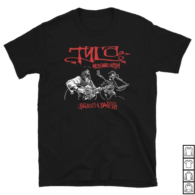 Official Tyla Store Tyla & Matty James Cassidy – Ballads & Banter – Popover Shirt (black)
