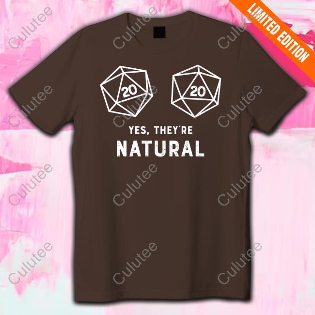 Yes, They're Natural 20 D20 Dice Hoodie