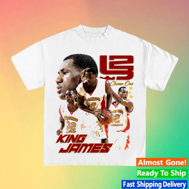Wear Icy Merch Lebron James 2003 All-American Game Mvp King James Shirts