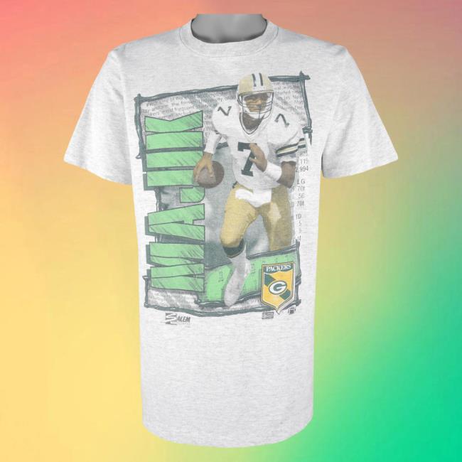 Official Vintage Club Clothing (Salem) - Green Bay Packers Don Majik No. 7 Shirt New 1990 Large