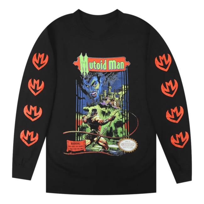 Official Hello Merch Store Mutoid Man Mutoidvania Black Long Sleeve T-Shirt Hellomerch