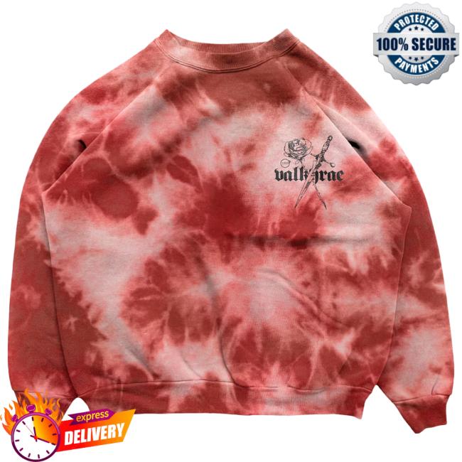 Official Valkyrae Merch Radiant Tie Dye Popover Sweatshirt