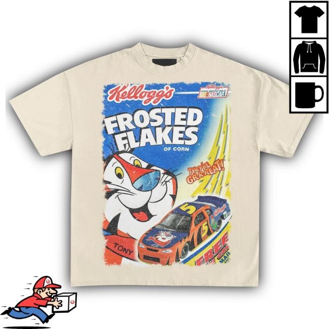 Official Heavyweight Legends Frosted Flakes Tony The Tiger Nascar Shirt 2024