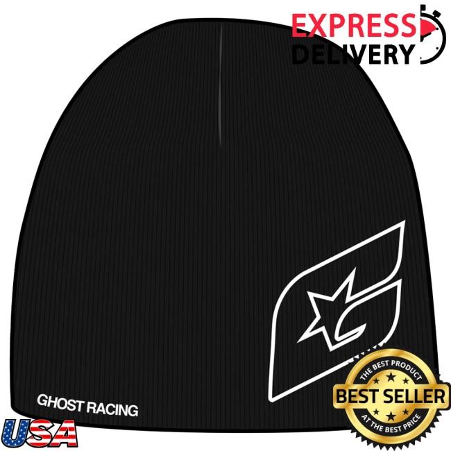Ghost Racing G Star Skull Cap White Front Row Fit
